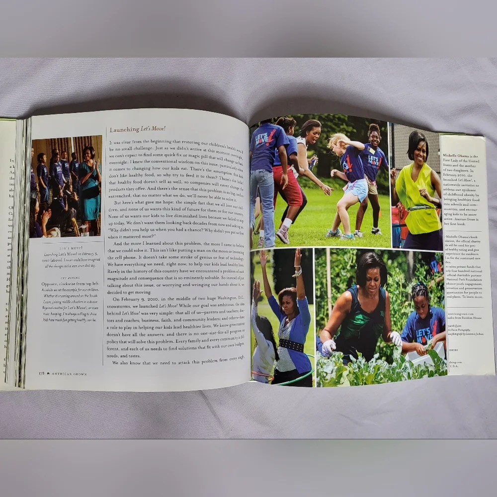 American Grown by Michelle Obama hardcover book EUC - Picture 3 of 5
